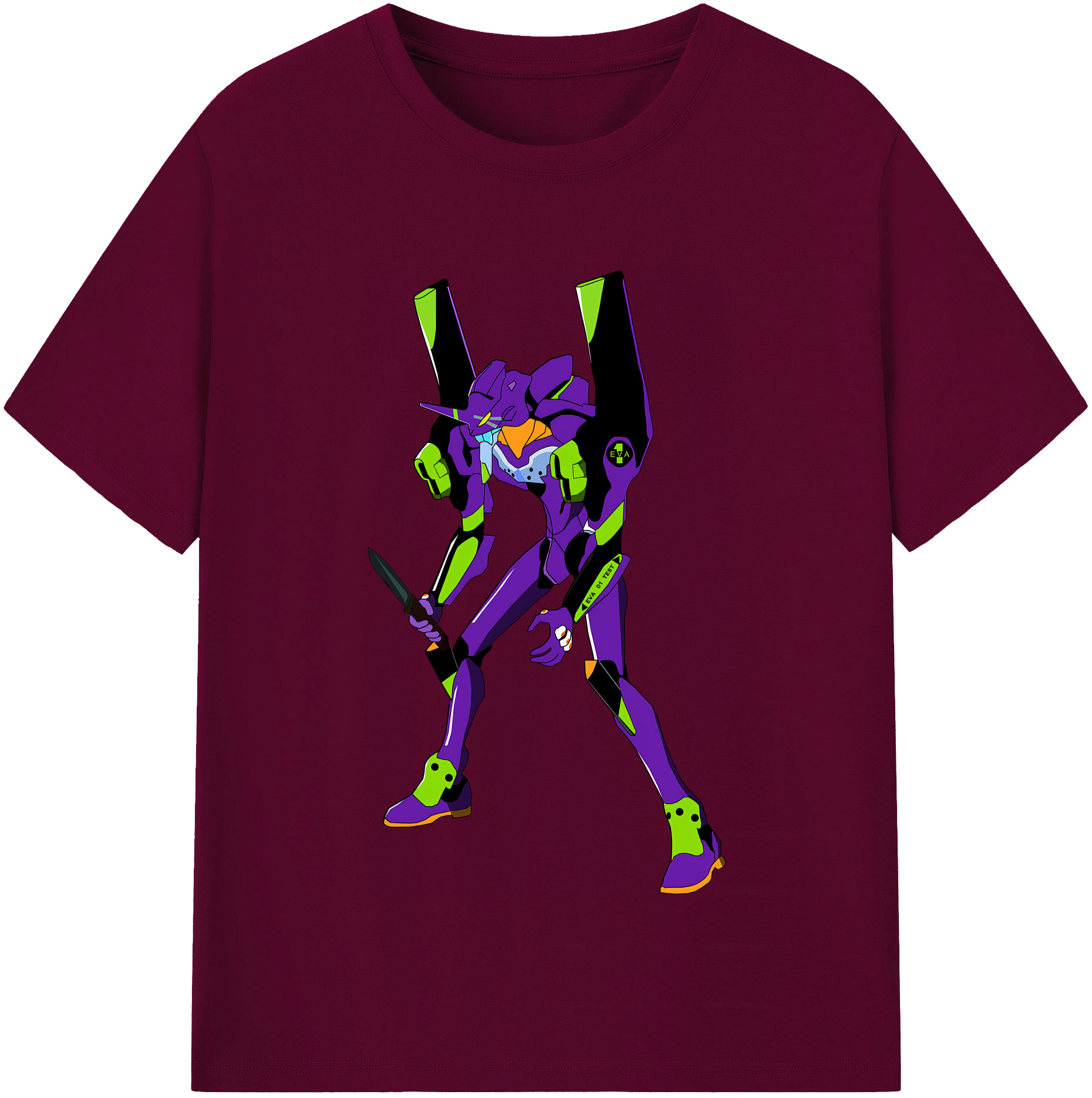 （画像用） EVA 新世紀エヴァンゲリオン レディースカジュアルプリントTシャツ（綿100％）